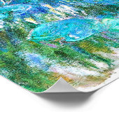 Monet - Water Lilies, 1916-1919, Poster (Ecke)