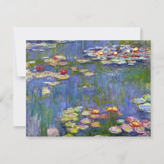 Monet Water Lilies 1916 Einladungen (Vorderseite)
