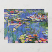 Monet - Water Lilies, 1916, Karte (Vorne/Hinten)