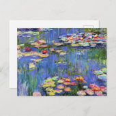 Monet - Water Lilies, 1916, Karte (Vorne/Hinten)