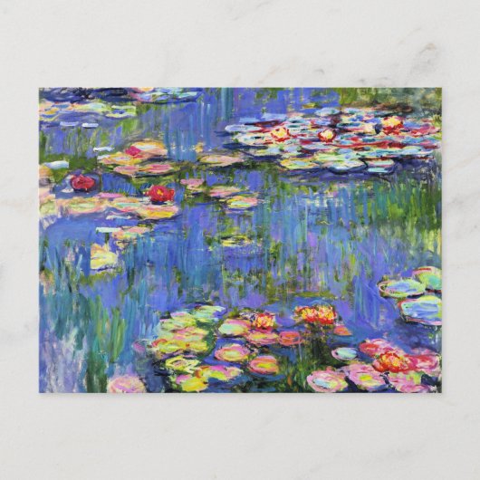 Monet - Water Lilies, 1916, Karte (Vorderseite)