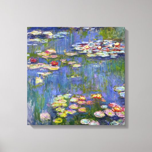 Monet Water Lilies 1916 Leinwanddruck (Vorderseite)