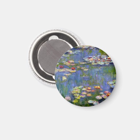 Monet Water Lilies 1916 Magnet (Vorderseite/Rückseite)