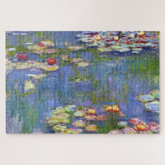 Monet Water Lilies 1916 Ölmalerei Puzzle (Horizontal)