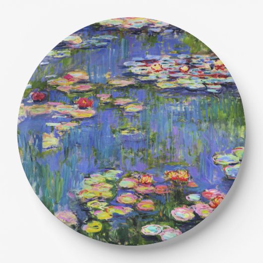 Monet - Water Lilies, 1916, Pappteller (Vorderseite)