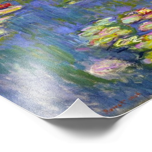Monet Water Lilies 1916 Print Fotodruck (Ecke)