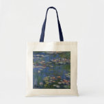 MONET Water Lilies 1916 Tote Bag Marinehandler Tragetasche<br><div class="desc">Der französische Impressionist Claude Monet malte diese Water Lilies - 1916, ursprünglich als Öl auf Leinwand Gemälde aus den Inspirationen seines eigenen Hinterhofs im Frankreich des 20. Jahrhunderts. Als er 76 Jahre alt war, als er diesen Seerosenteich malte, entwickelten Monets Katarakte Fortschritte und änderten seine Farbwahrnehmung. Je schlimmer seine Katarakte...</div>