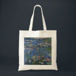 MONET Water Lilies 1916 Tote Bag Tragetasche<br><div class="desc">Der französische Impressionist Claude Monet malte diese Water Lilies - 1916, ursprünglich als Öl auf Leinwand Gemälde aus den Inspirationen seines eigenen Hinterhofs im Frankreich des 20. Jahrhunderts. Als er 76 Jahre alt war, als er diesen Seerosenteich malte, entwickelten Monets Katarakte Fortschritte und änderten seine Farbwahrnehmung. Je schlimmer seine Katarakte...</div>