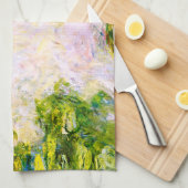 Monet Water Lilies 1917-1919 Kunstkunst Küchentuch (Viertel Falte)