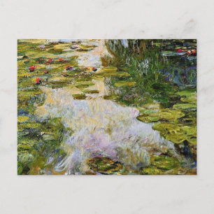 Monet - Water Lilies 1917-1919 Postkarte