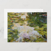 Monet - Water Lilies 1917-1919 Postkarte (Vorne/Hinten)