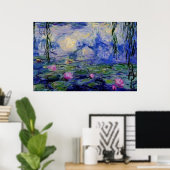 Monet Water lilies 1919 art Poster (Heimbüro)