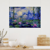 Monet Water lilies 1919 art Poster (Küche)