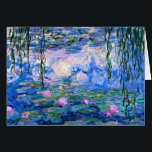 Monet - Water Lilies, 1919 Artwork<br><div class="desc">Monet - Water Lilies, 1919 Kunstwerk Grußkarte.</div>