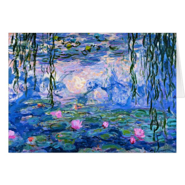 Monet - Water Lilies, 1919 Artwork (Vorderseite (Horizontal))