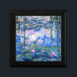 Monet - Water Lilies, 1919 Artwork Erinnerungskiste<br><div class="desc">Monet - Water Lilies,  1919 Kunstwerk Schmuck/Geschenkboxen.</div>