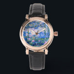 Monet: Water Lilies 1919, berühmtes Bild, Armbanduhr<br><div class="desc">Claude Monet: Water Lilies Red,  1919,  schönes Kunstwerk</div>