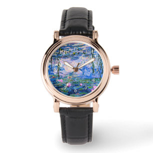 Monet: Water Lilies 1919, berühmtes Bild, Armbanduhr