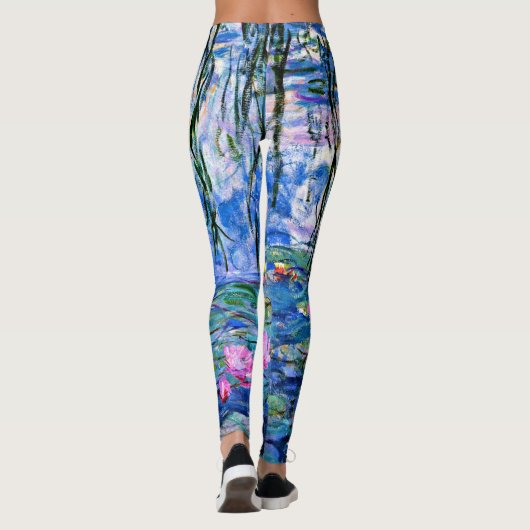 Monet: Water Lilies 1919, berühmtes Bild, Leggings (Rückseite)