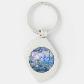 Monet: Water Lilies 1919, berühmtes Bild, Schlüsselanhänger (Vorderseite)