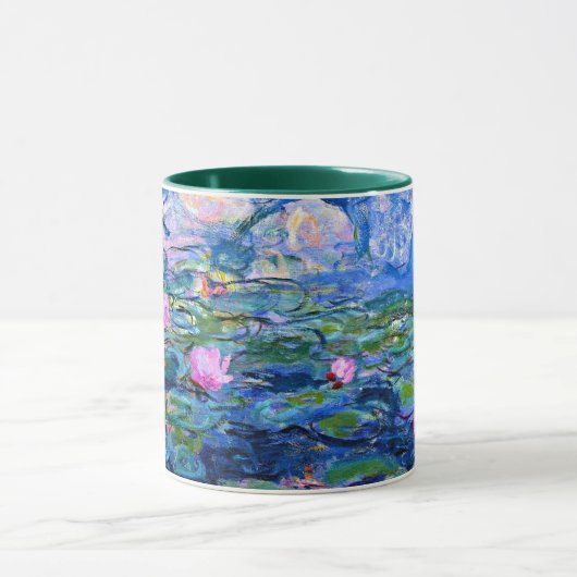 Monet: Water Lilies 1919, berühmtes Gemälde Tasse (Zentrum)