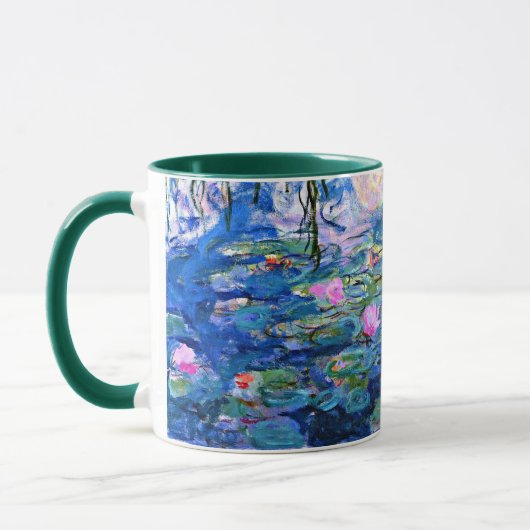 Monet: Water Lilies 1919, berühmtes Gemälde Tasse (Links)