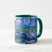 Monet: Water Lilies 1919, berühmtes Gemälde Tasse (VorderseiteRechts)