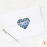 Monet - Water Lilies, 1919, Herz-Aufkleber<br><div class="desc">Claude Monets Gemälde von 1919,  Water LIlies (pink).</div>