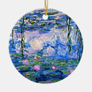 Monet: Water Lilies 1919 Keramik Ornament