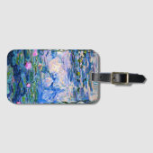 Monet - Water Lilies, 1919, pink, Gepäckanhänger (Vorderseite (Horizontal))