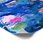 Monet: Water Lilies 1919 Poster (Ecke)