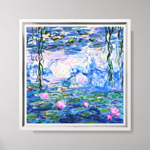 Monet - Water Lilies, 1919, rosa, Leinwanddruck