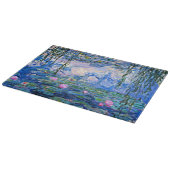 Monet - Water Lilies, 1919, rosa, Schneidebrett (Ecke)