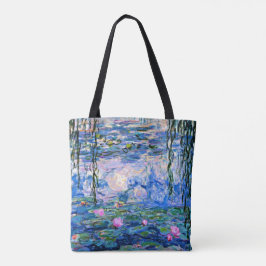 Monet - Water Lilies, 1919, rosa Tasche