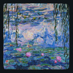 Monet - Water Lilies, 1919, rosa Töpfeuntersetzer<br><div class="desc">Claude Monet 1919 Gemälde,  Water Lilies (pink)</div>