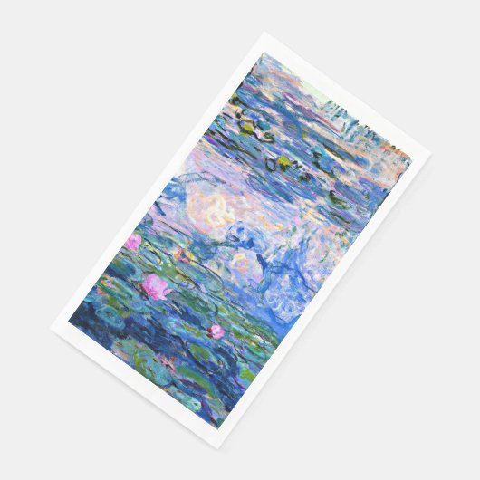 Monet, Water Lilies, 1919, Serviette (Ecke)