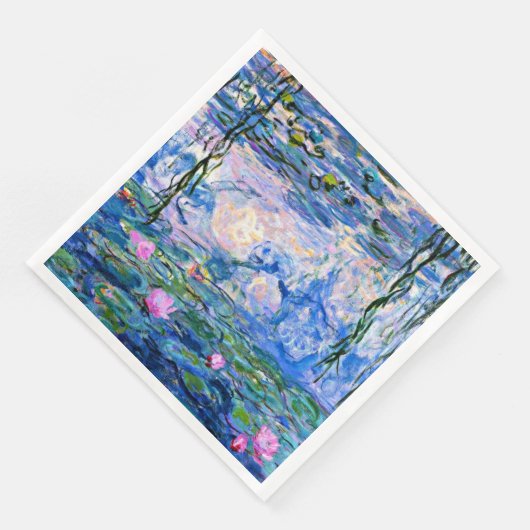 Monet - Water Lilies, 1919 Serviette (Ecke)