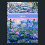 Monet - Water Lilies 1919 Vorlage Notizblock<br><div class="desc">Claude Monets berühmtes Gemälde,  Water Lilies,  1919,  Template,  bereit,  zu personalisieren. Geben Sie Ihren eigenen Namen/Text anstelle von Virginia ein.</div>