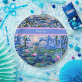 Monet - Water Lilies 1919 Vorlage Pappteller (Party)