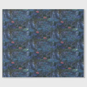 Monet Water Lilies and Reflections a Willow Geschenkpapier (Flach)