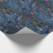 Monet Water Lilies and Reflections a Willow Geschenkpapier (Ecke)