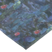 Monet Water Lilies and Reflections a Willow Tischdecke (Schrägansicht)