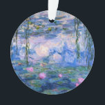 Monet - Water Lilies arwork, 1919 Ornament<br><div class="desc">Claude Monet - Water Lilies,  1919,  berühmtes Bild.</div>