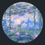 Monet - Water Lilies arwork, 1919 Runder Aufkleber<br><div class="desc">Monet - Water Lilies Artwork Aufkleber.</div>