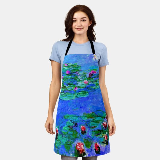 Monet - Water Lilies, berühmtes Bild, Schürze (Getragen)