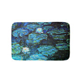 Monet - Water Lilies, blau Badematte (Vorderseite)