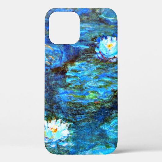 Monet - Water Lilies (blau), berühmtes Gemälde,  Case-Mate iPhone Hülle (Rückseite)