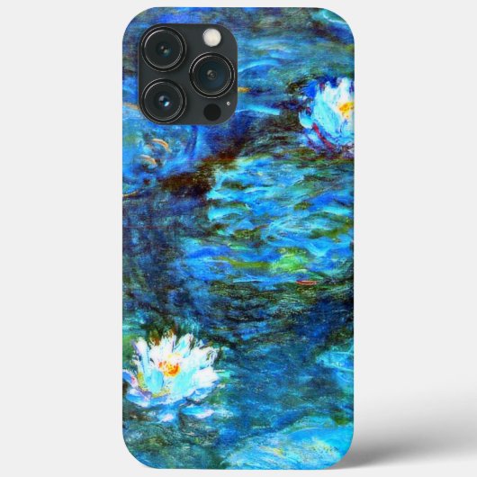 Monet - Water Lilies (blau) Case-Mate iPhone Hülle (Rückseite)