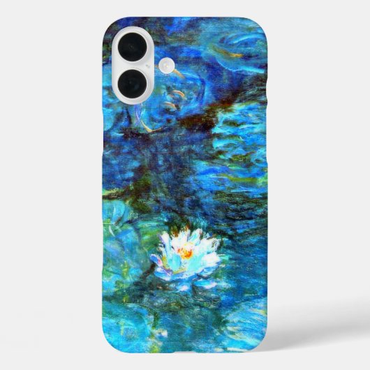 Monet - Water Lilies (blau) Case-Mate iPhone Hülle (Rückseite)