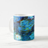 Monet - Water Lilies, blau Kaffeetasse (Vorderseite Links)
